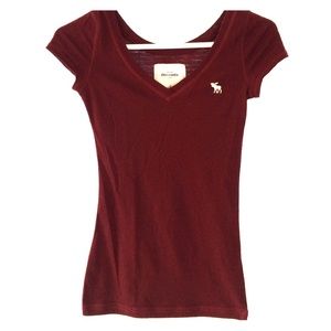 Maroon T-Shirt from Abercrombie