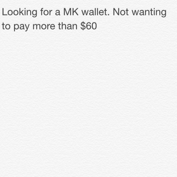 Searching for a Michael Kors wallet