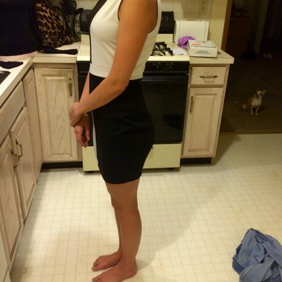 Black and Evite Color Block Dress - Picture 2 of 2