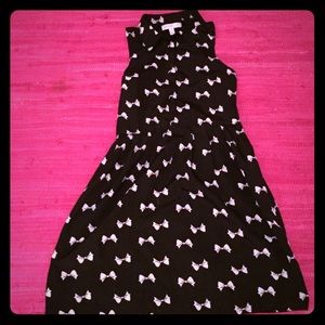 Pretty black bow dress cute black floral lace.