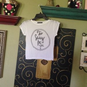 short sleeve crop top