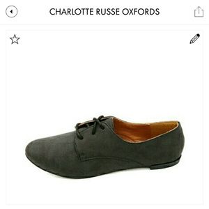 *SOLD* Charlotte Russe Gray Black Oxfords
