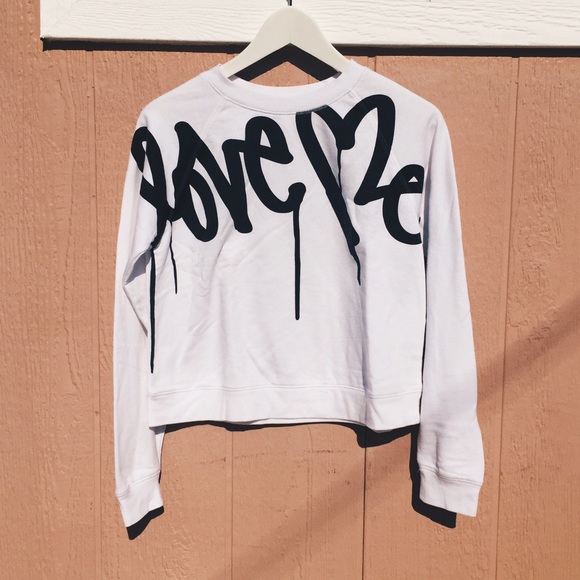 Sweaters - Love Me Cropped Sweater (White)