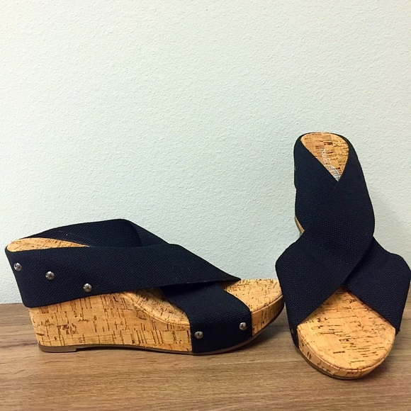 Cork Wedges | Black