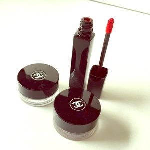 Chanel eye shadows and lip gloss
