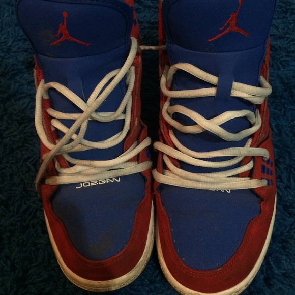 Red & blue Jordan's