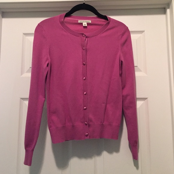 Banana Republic dark lilac button down cardigan