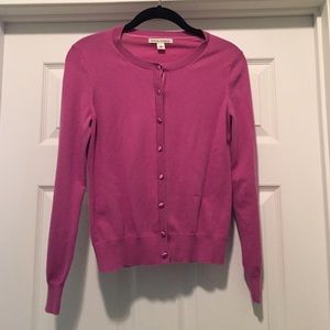 Banana Republic dark lilac button down cardigan
