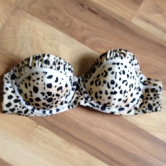 Leopard bikini top