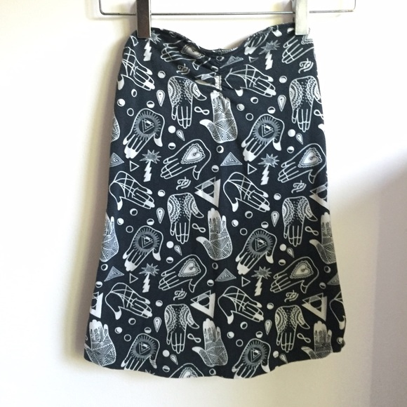 Strapless Nollie Hamsa Hand Tube Top