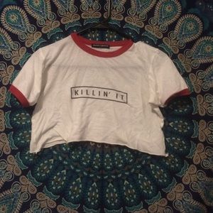 Killin' it crop top RARE
