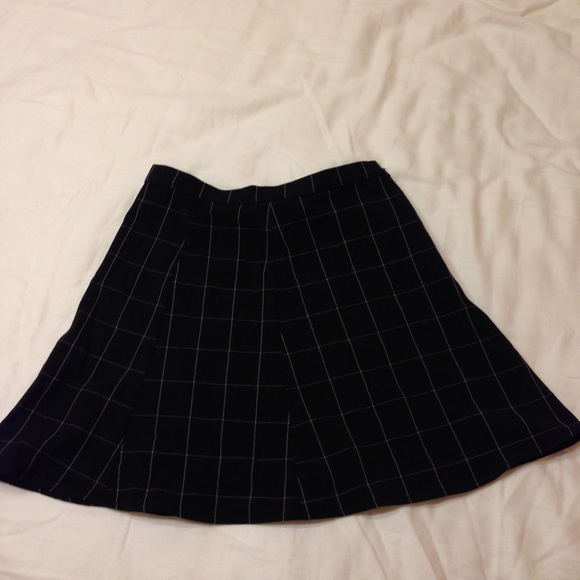 American apparel grid skirt