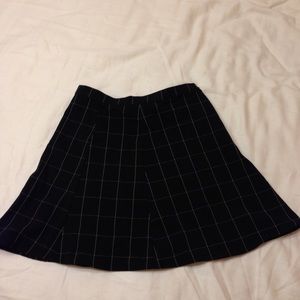 American apparel grid skirt