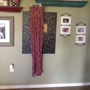 patterned- romper with pants