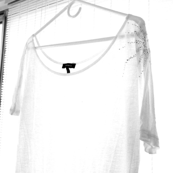 White Tunic with Star Burst Detail