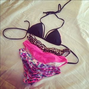 BIKINI BUNDLE- VS P!NK ! 3 cheeky bottoms and top!