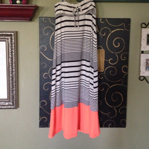 stripped maxi-skirt - Picture 1 of 1