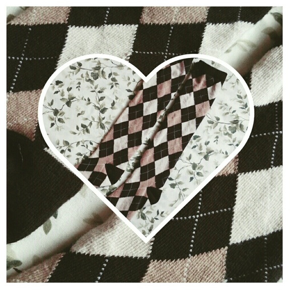 💛Argyle knee socks