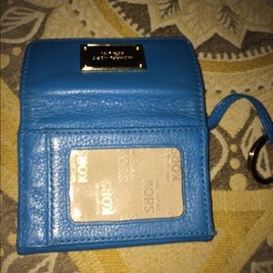 Blue authentic mk wallet