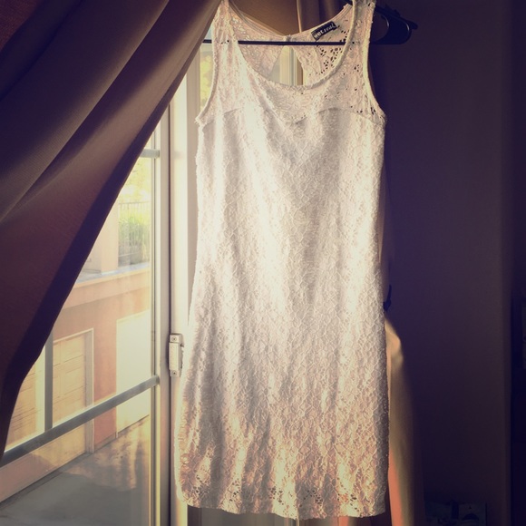 White crochet dress