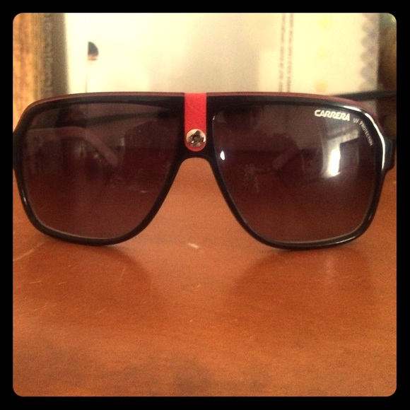 Carrera black/red aviators