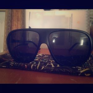 Electric - Hoodlum black aviator sunglasses