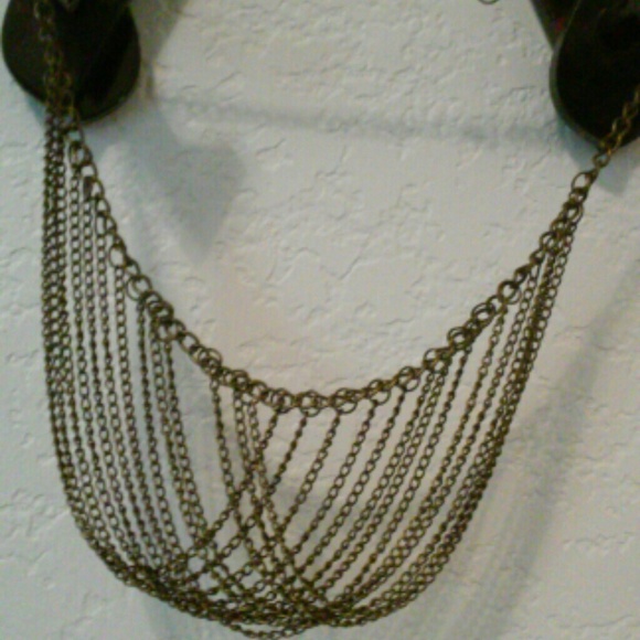 Bronze chain linked necklace