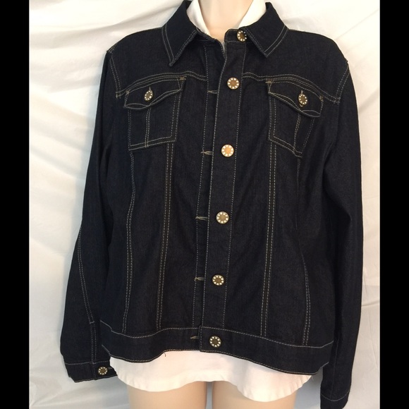 Sold Dark wash denim jacket size XL - Picture 2 of 4
