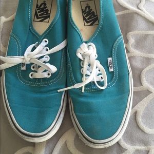 Turquoise vans