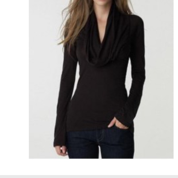 Black scoop neck top