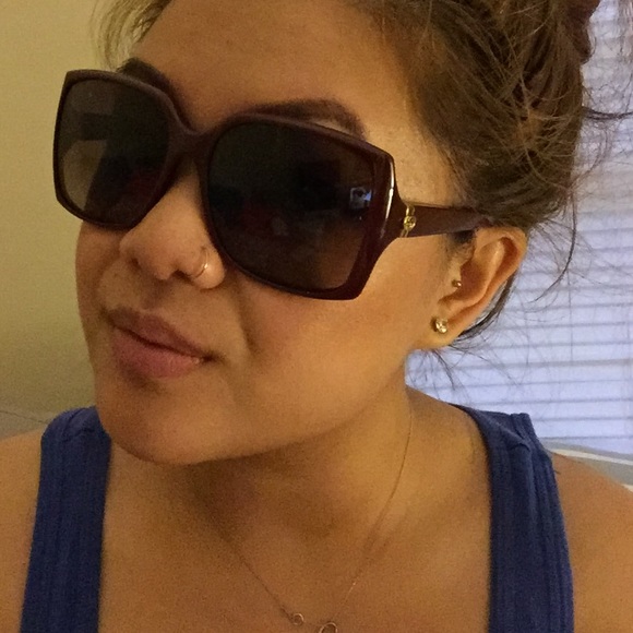 Gucci burgundy sunglasses