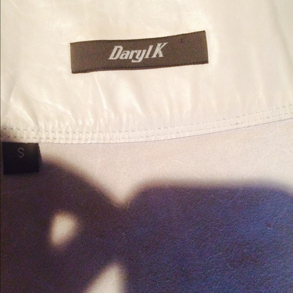 Daryl K white leather skirt - Picture 3 of 3