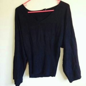 Black V-Neck Sweater
