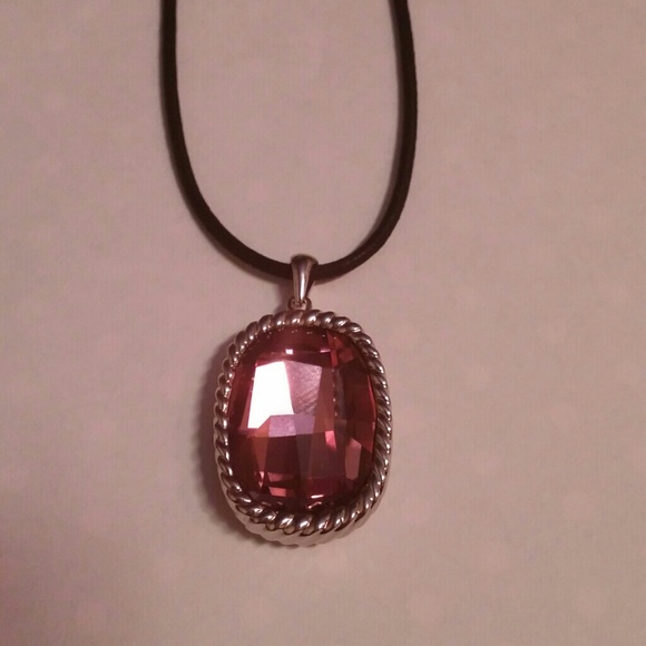 Swarovski Crystal purple stone necklace