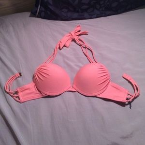 Strappy two cup push-up bikini top, size medium