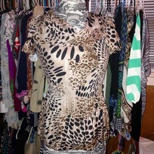 Cute Cheeta Print Top