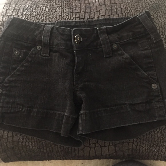 Black short shorts