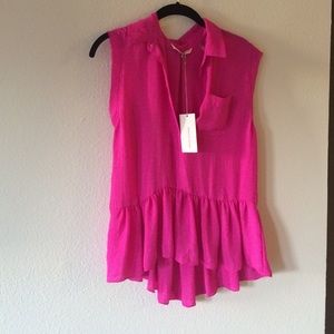 Rebecca Taylor pink top size 6!