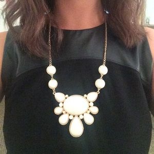 White beaded necklace