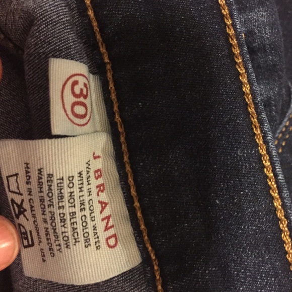 J BRAND DARK BLUE SKINNIES - Picture 2 of 2
