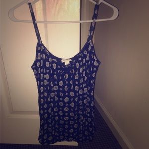 Patterned Navy Tank