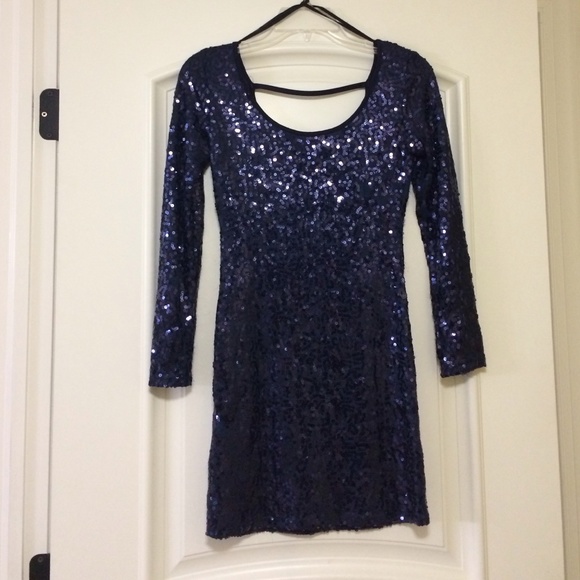 Ruby Rox Dresses & Skirts - Navy sequin dress
