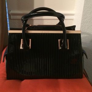 TED BAKER PATENT LEATHER BAG