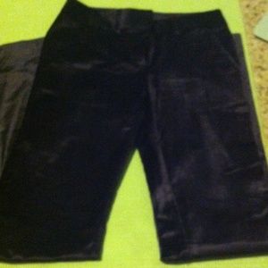 Eggplant colored velvet wide legged pants