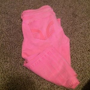 Pink hollister jeans