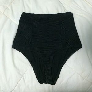 Rib High Waist Swim Bottoms