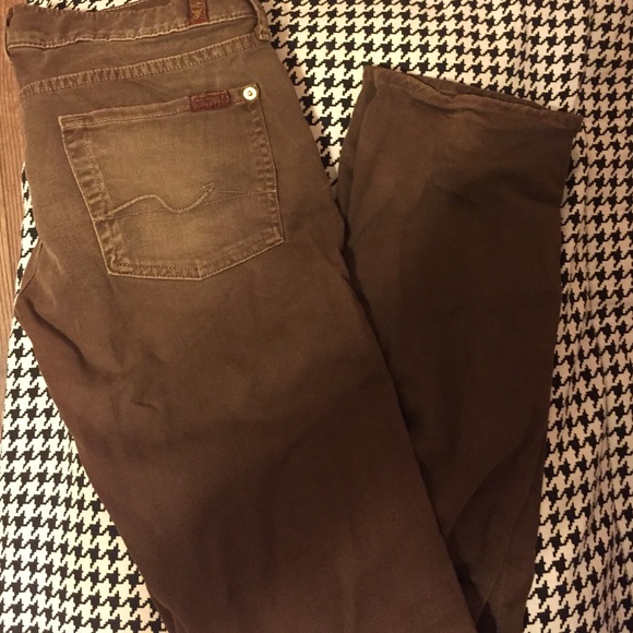 Brown Seven for All Mankind denim skinnies - Picture 2 of 4