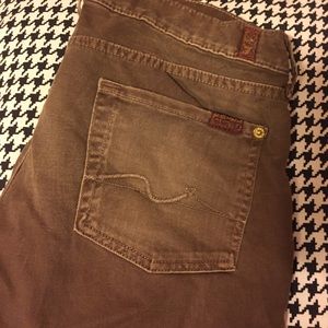 Brown Seven for All Mankind denim skinnies