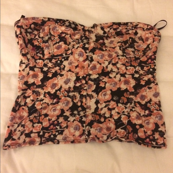 Used floral crop top