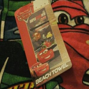 NWT Disney Cars Beach towel lightning McQueen